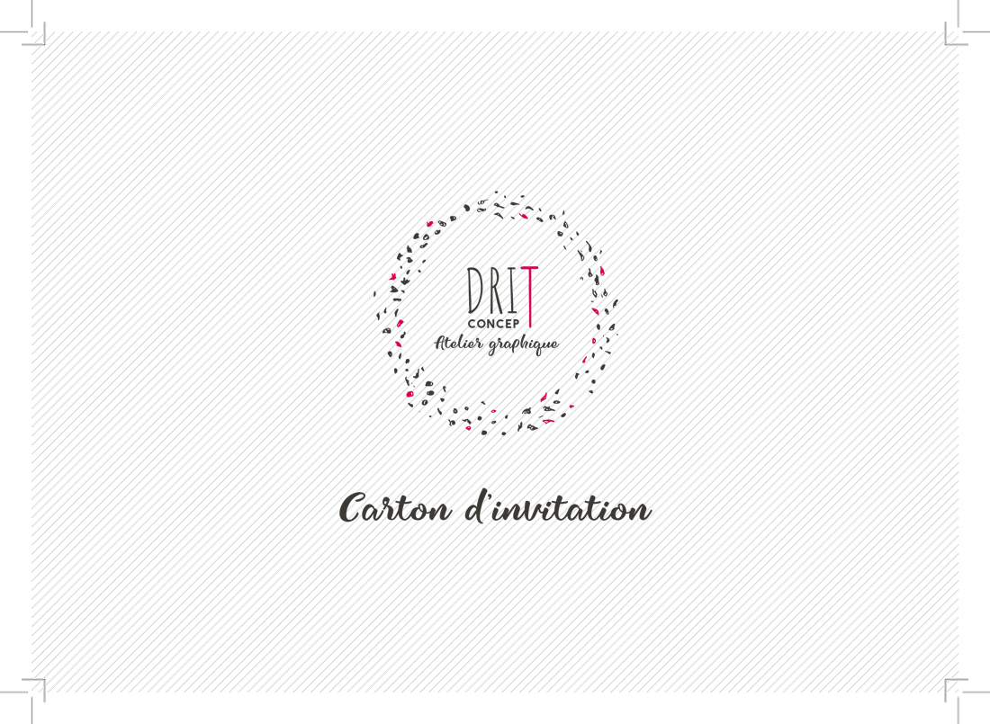 Carton d'invitation (recto) réalisé par Driton Iljazi