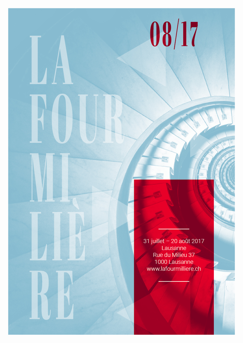 Affiche La Fourmilière en bichromie